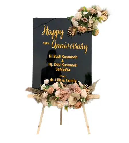 Papan Bunga Akrilik Kayuputih